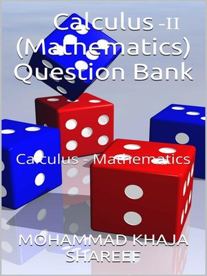 cover image of Calculus-II (Mathematics) Question Bank